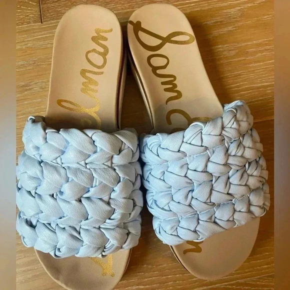 Sam Edelman Women's Ainslie Braided Platform Slide Sandal Size 8 Blue - Picture 2 of 9